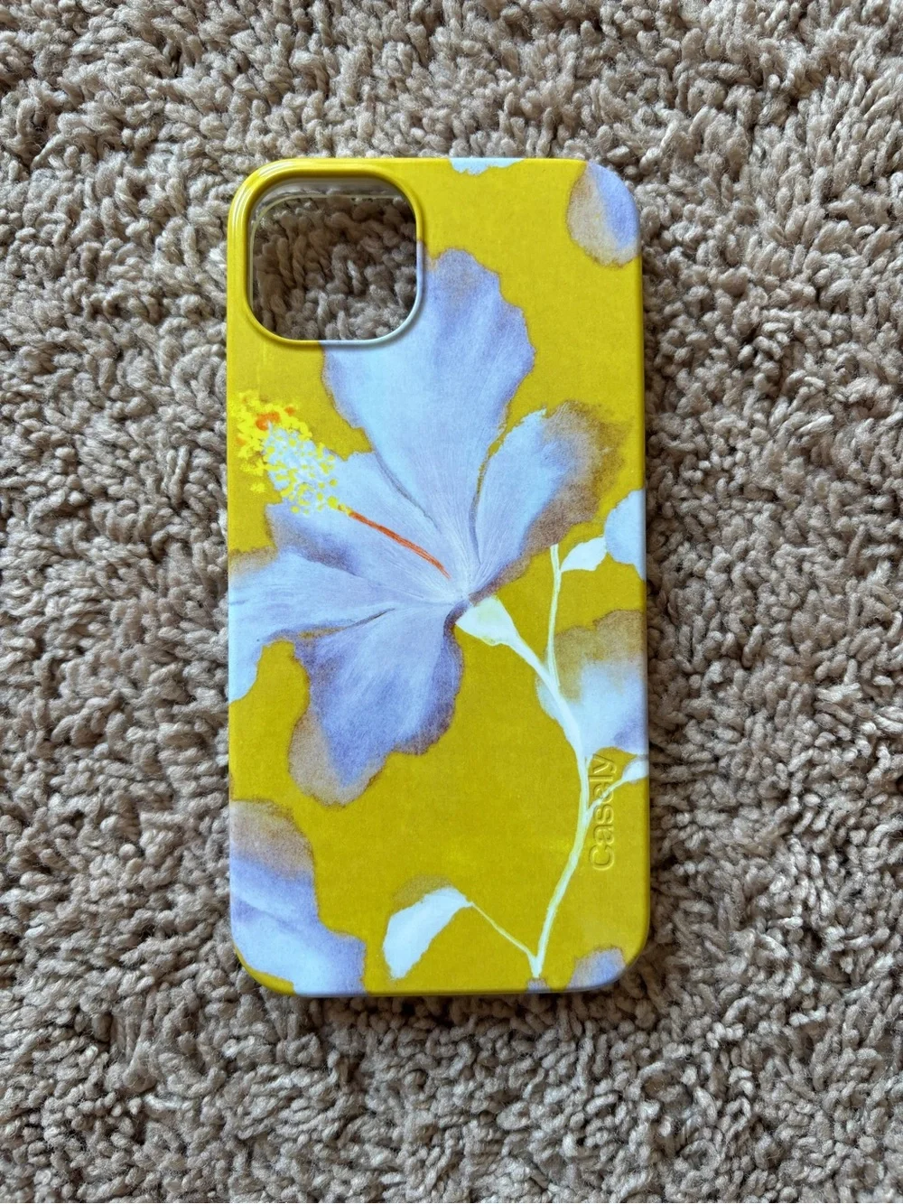 CASELY Yellow Floral iPhone Case - iPhone 15 Plus